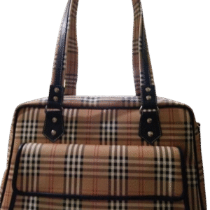 Classic Checkered Premium Leather Handbag